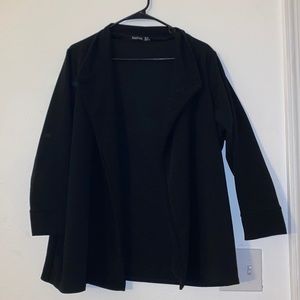 Black Plus-Size Work Blazer